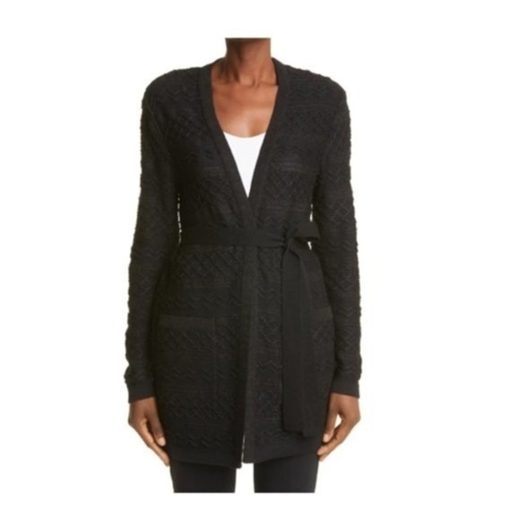 missoni orange label metallic wave cardigan size XS. Belt not included NWT - Picture 1 of 8